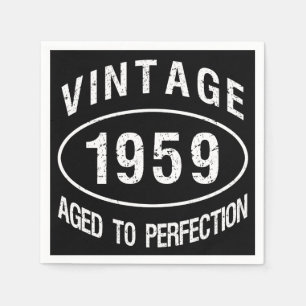 1959 Vintager Geburtstag Serviette