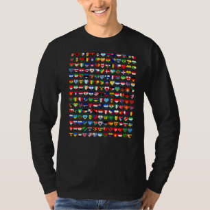 195 Flaggen aller Länder der Welt T-Shirt