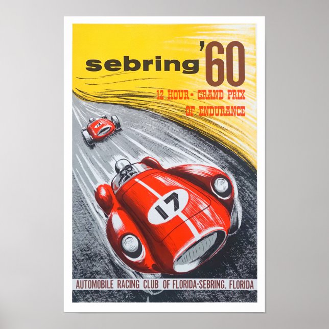 1960 - 12 Stunden Grand Prix Poster (Vorne)