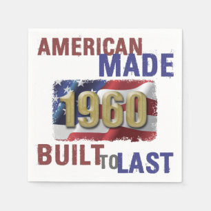 1960 American Made 60. Geburtstag Serviette
