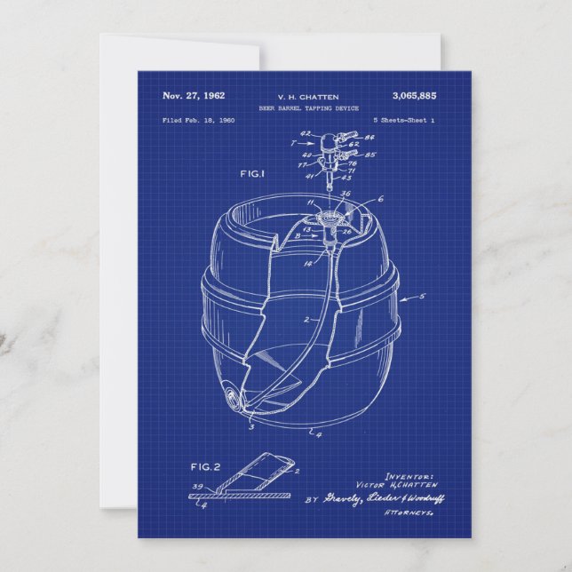 1960 Beer Barrel Blueprint (Vorderseite)