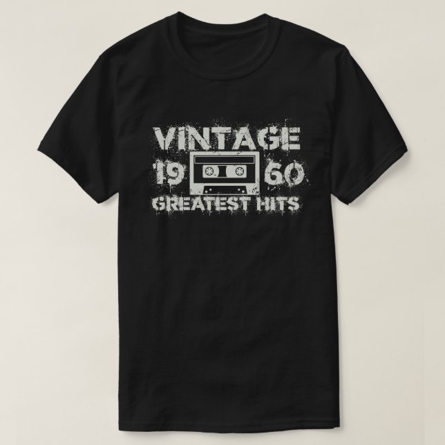 1960 Beste Treffer Vintag T-Shirt (Design vorne)