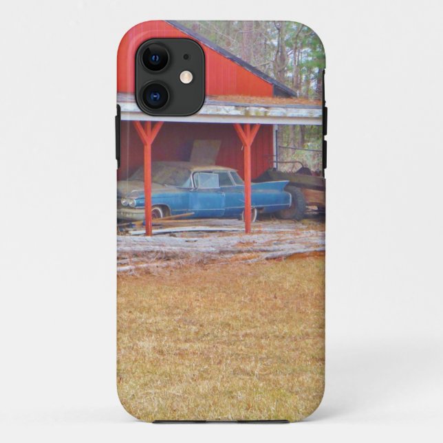 1960 BLAUE SADAND DEVILLE Antiker Wagen Case-Mate iPhone Hülle (Rückseite)