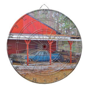 1960 BLAUE SADAND DEVILLE Antiker Wagen Dartscheibe