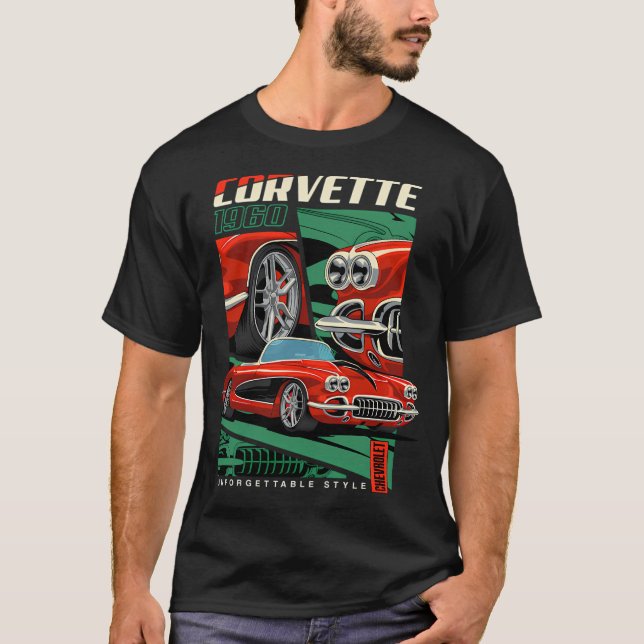 1960 Corvette Classic T-Shirt (Vorderseite)