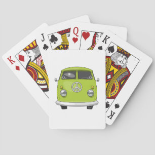 1960 Hippie Van Spielkarten