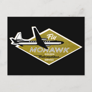 1960 Mohawk Airlines II Postkarte