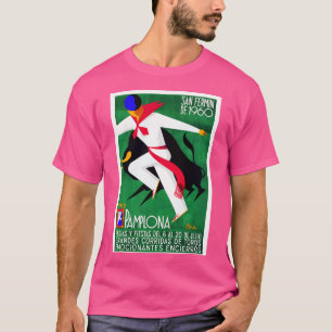 1960 Pamplona Spanien, das auf dem Bulls Poster lä T-Shirt