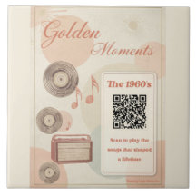 1960er-Jahre Memory Care Dekorative Fliese mit Mus