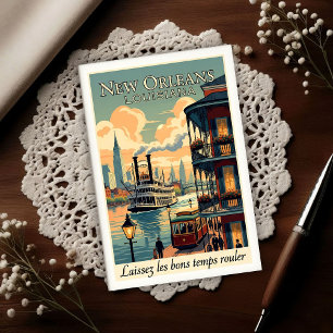 1960er Jahre Vintage New Orleans Postkarte