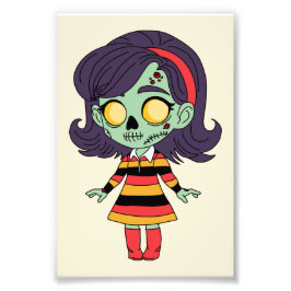 1960er Zombie Mädchen Fotodruck