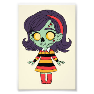 1960er Zombie Mädchen Fotodruck