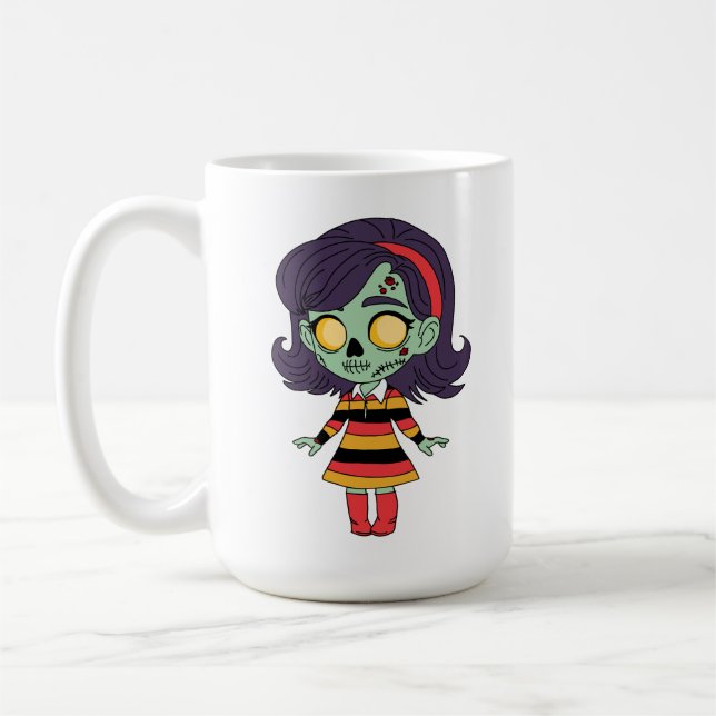 1960er Zombie Mädchen Kaffeetasse (Links)