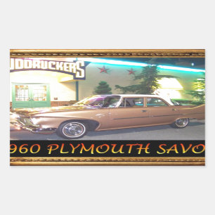 1960PlymouthWithFrameAndText2LG.JPG Rechteckiger Aufkleber