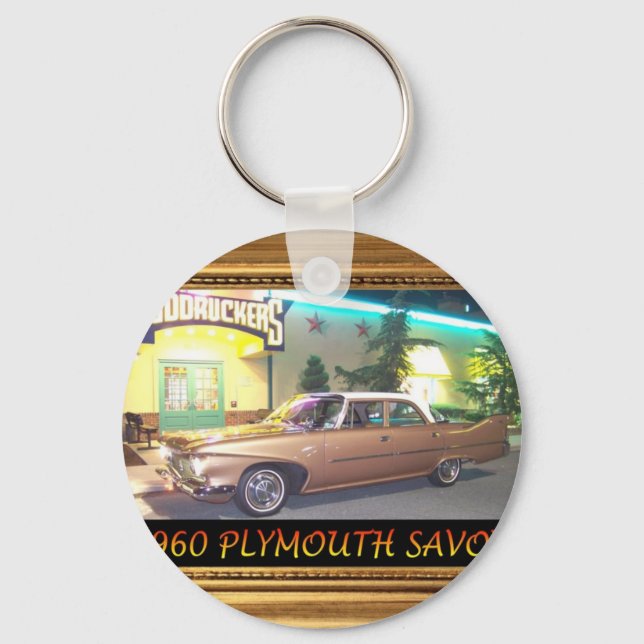 1960PlymouthWithFrameAndText2LG.JPG Schlüsselanhänger (Vorderseite)