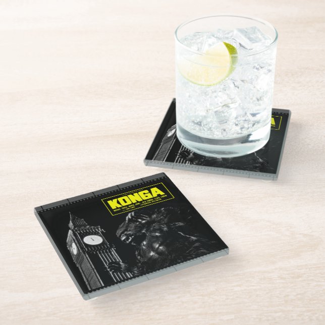 1960's KONGA Filmstrip Coaster Glasuntersetzer (Schrägansicht)
