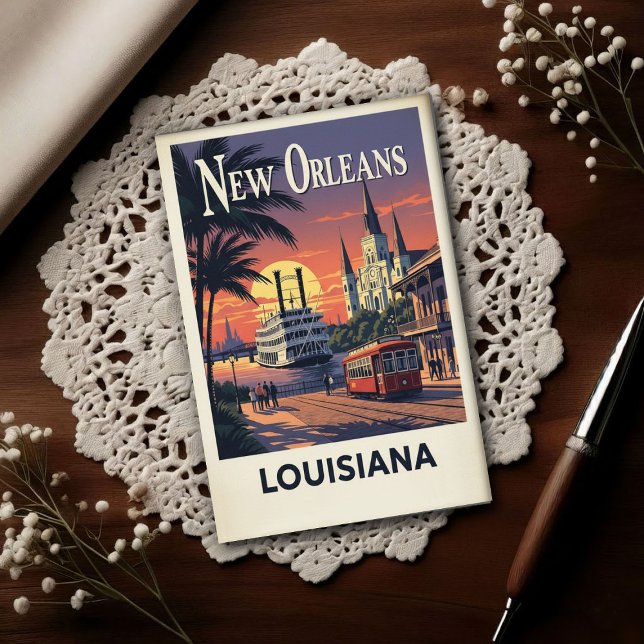 1960s Vintage New Orleans Postkarte (Von Creator hochgeladen)