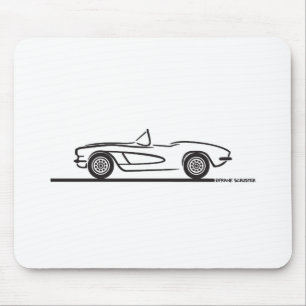 1961 1962 Chevrolet Corvette Mousepad