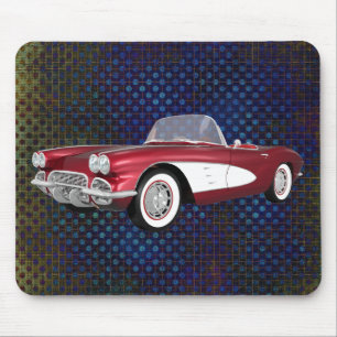 1961 Corvette C1: Candy Apple Finish: Mousepad