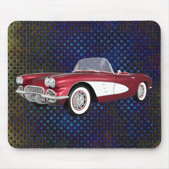 1961 Corvette C1: Candy Apple Finish: Mousepad (Vorne)