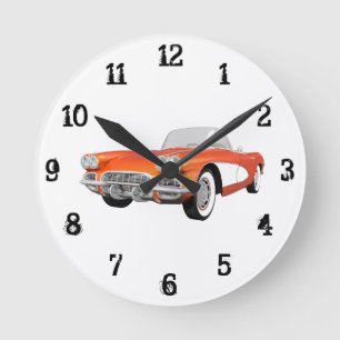 1961 Korvette: Wall-Uhr Runde Wanduhr
