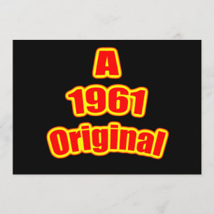 1961 Original Red Blk Karte