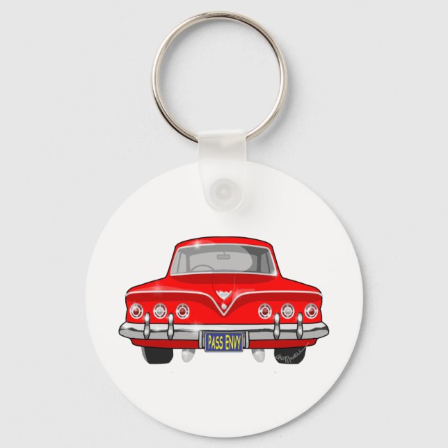 1961 Roter Chevrolet Schlüsselanhänger (Vorderseite)