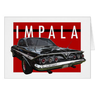 1961 schwarze Chevy Impala-Blasen-oberste hintere