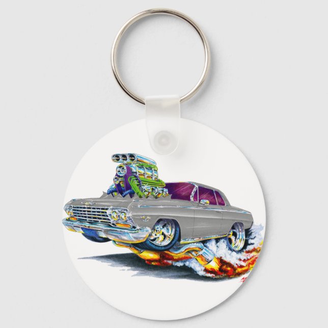 1962-63 Impala Gray Car Schlüsselanhänger (Vorderseite)