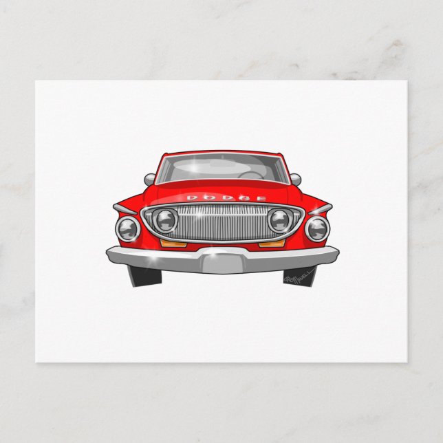1962 Dodge Dart Postkarte (Vorderseite)