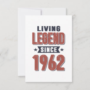 1962 geboren Geburtstag RSVP Karte