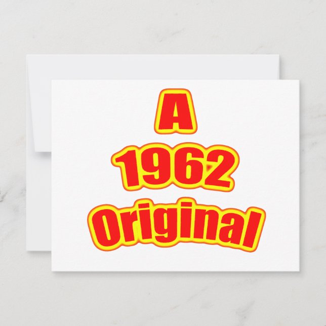 1962 Original Red Karte (Vorderseite)