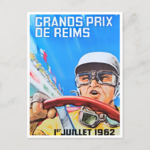 1962 Reims Grand Prix Oldtimer-Rennen Postkarte