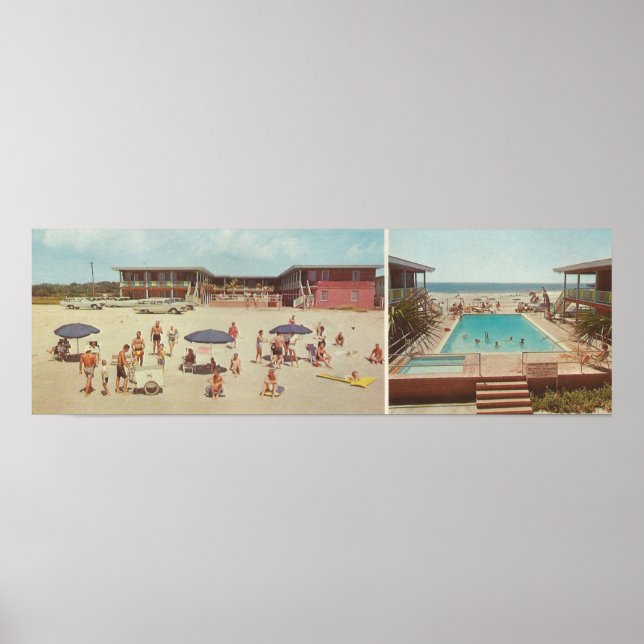 1962 Sea Vista Motel, Myrtle Beach, SC Poster (Vorne)