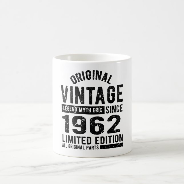1962 Vintager Geburtstag Kaffeetasse (Mittel)