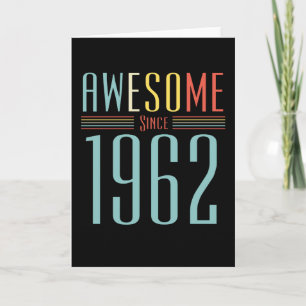 1962 Vintager Geburtstag Karte