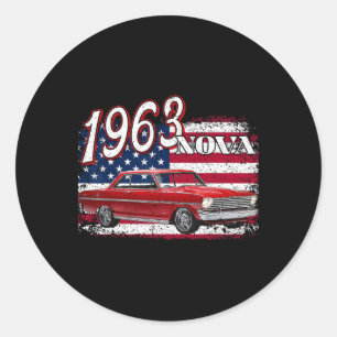 1963 63 Nova 2 4. Juli Amerikaner Runder Aufkleber