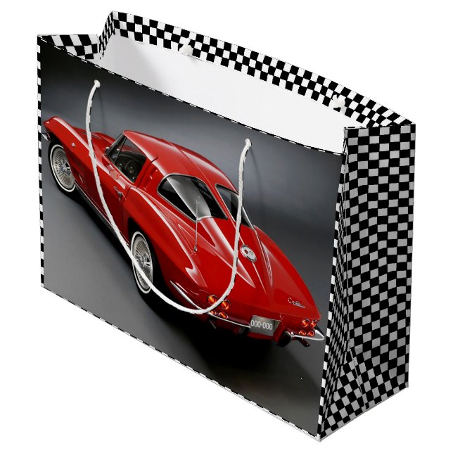 1963 Das Split-Fenster für die Korvette Große Geschenktüte (Rückseite Schrägansicht)