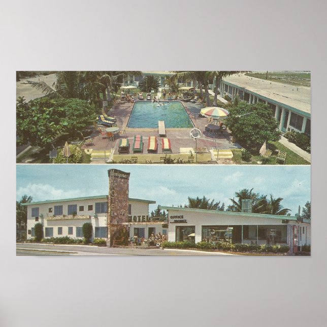1963 Montgomery Motel ~ Miami Beach, FL Poster (Vorne)