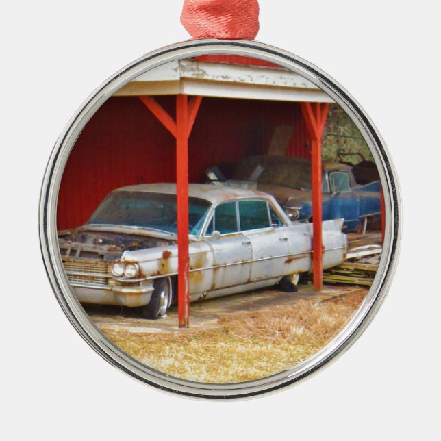 1963 Silver Sadan Deville Silbernes Ornament (Vorne)