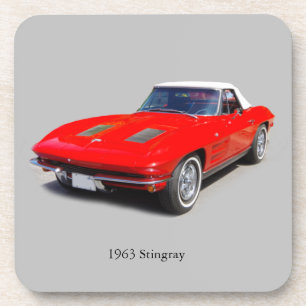 1963 Stingray-Set mit 6 Untersetzer