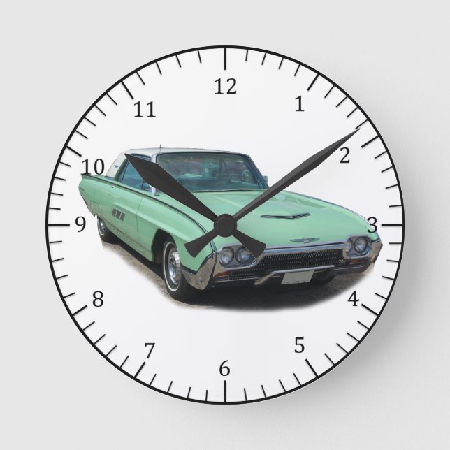1963 Uhr des grünen Oldtimer (Vorderseite)