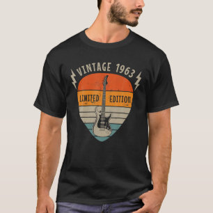 1963 Vintag Birthday Limited Edition Pick Guitar T-Shirt