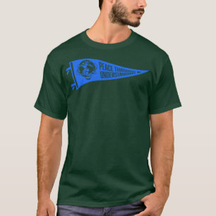 196465 New York World Fair Peace Pennant Blue T-Shirt