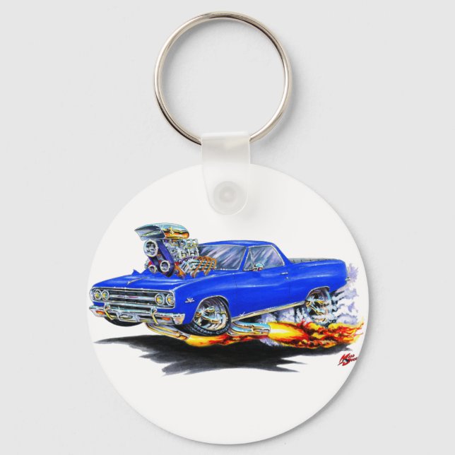 1964-65 El Camino Blue Truck Schlüsselanhänger (Vorderseite)