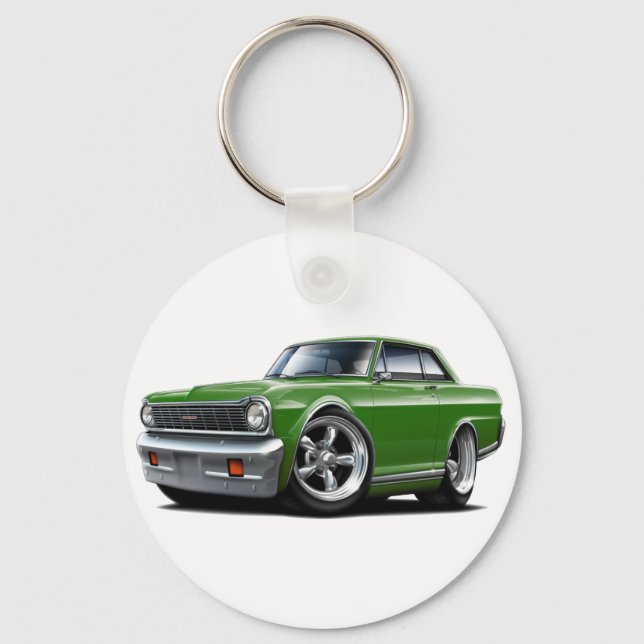 1964-65 Nova Green Car Schlüsselanhänger (Vorderseite)
