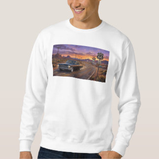 1964 Cadillac auf Route 66 Sweatshirt
