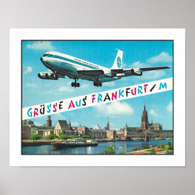 1964 FRANKFURT DEUTSCHLAND POSTCARD-FOTO POSTER (Vorne)