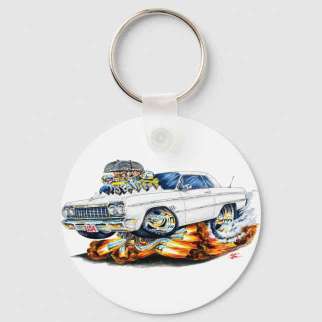1964 Impala Weißwagen Schlüsselanhänger (Vorderseite)