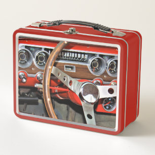 1964 Klassisches Auto Armaturenbrett Metall Brotdose